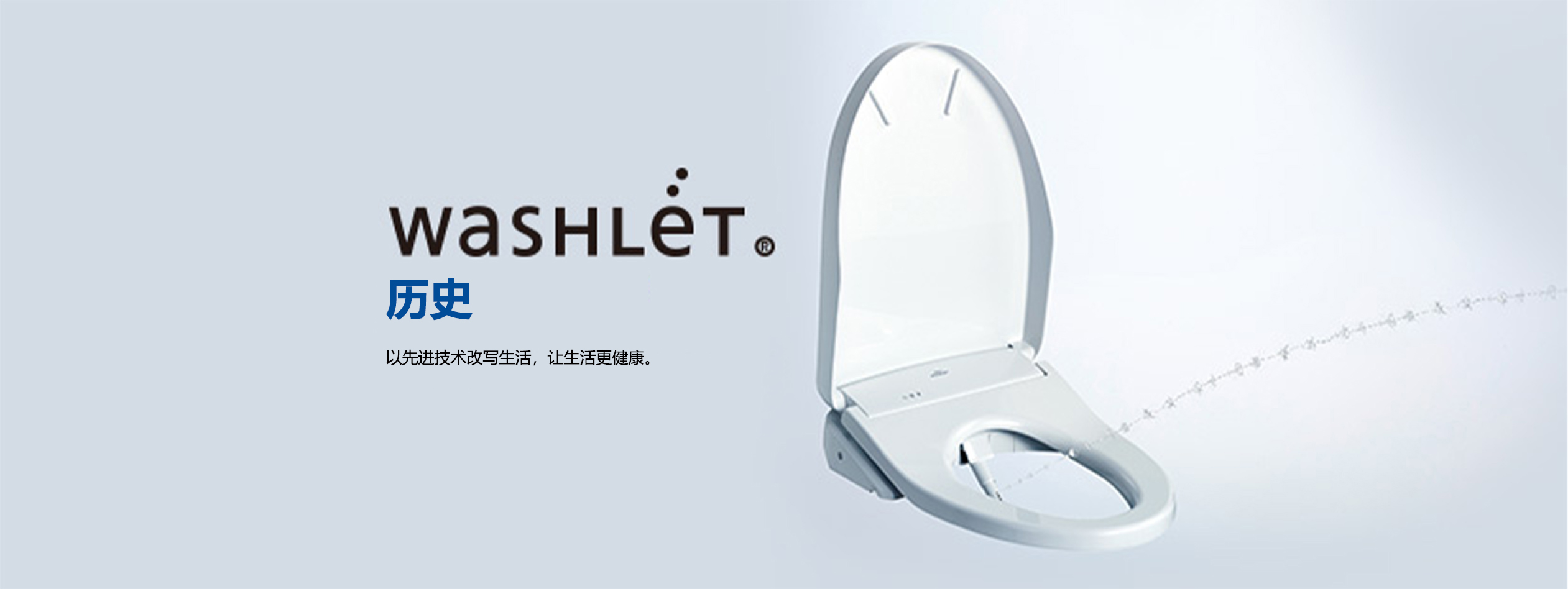 WASHLET?? HISTORY.Always Innovating to Spread a Culture of Everyday Comfort and Cleanliness.